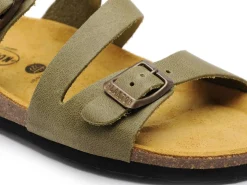 Plakton BOLINO 181210 Vert Mules et Sabots Plats Femme