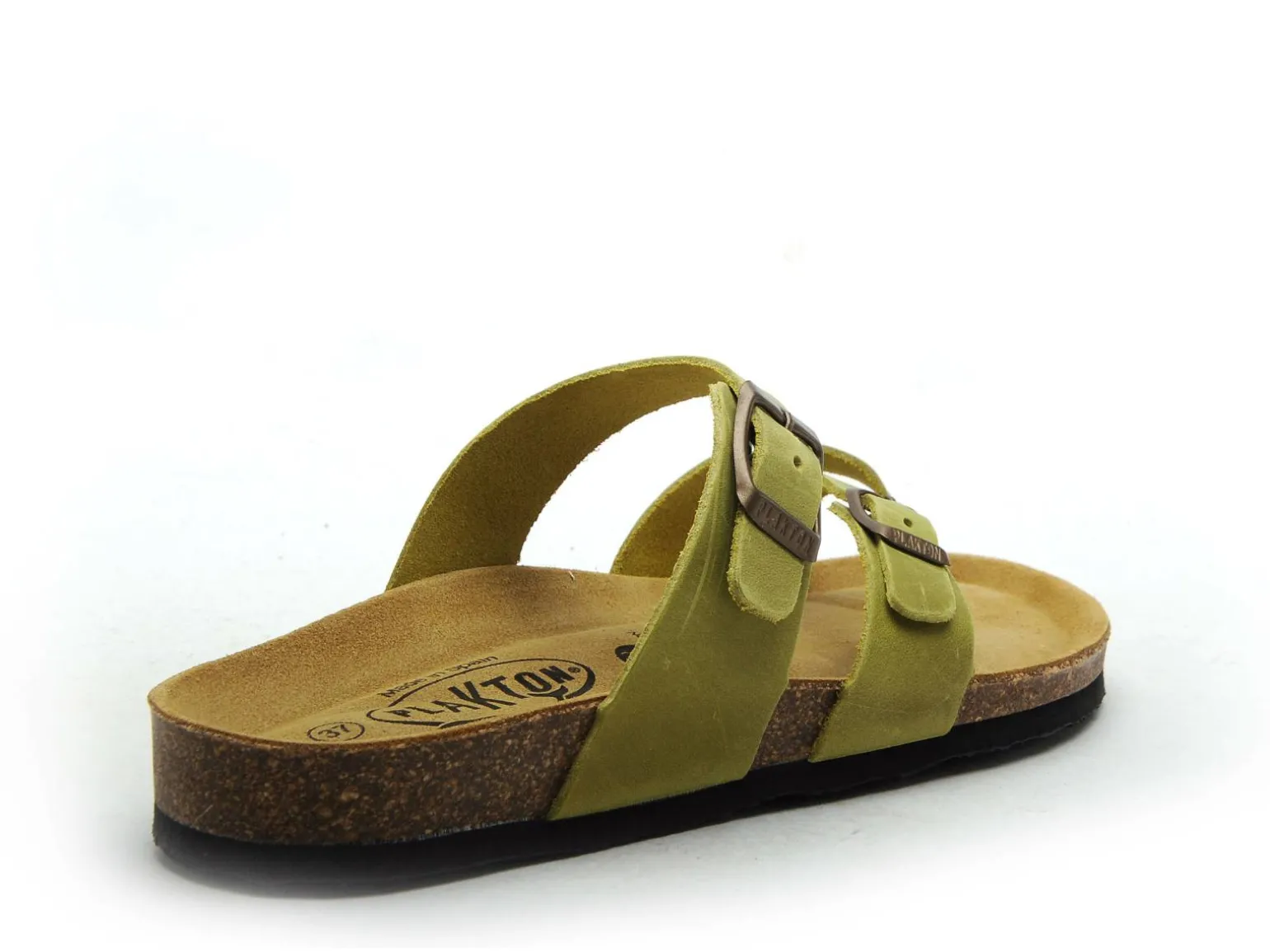 Plakton BOMBAY 181032 Vert Mules et Sabots Plats Femme