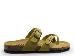 Plakton BOMBAY 181032 Vert Mules et Sabots Plats Femme