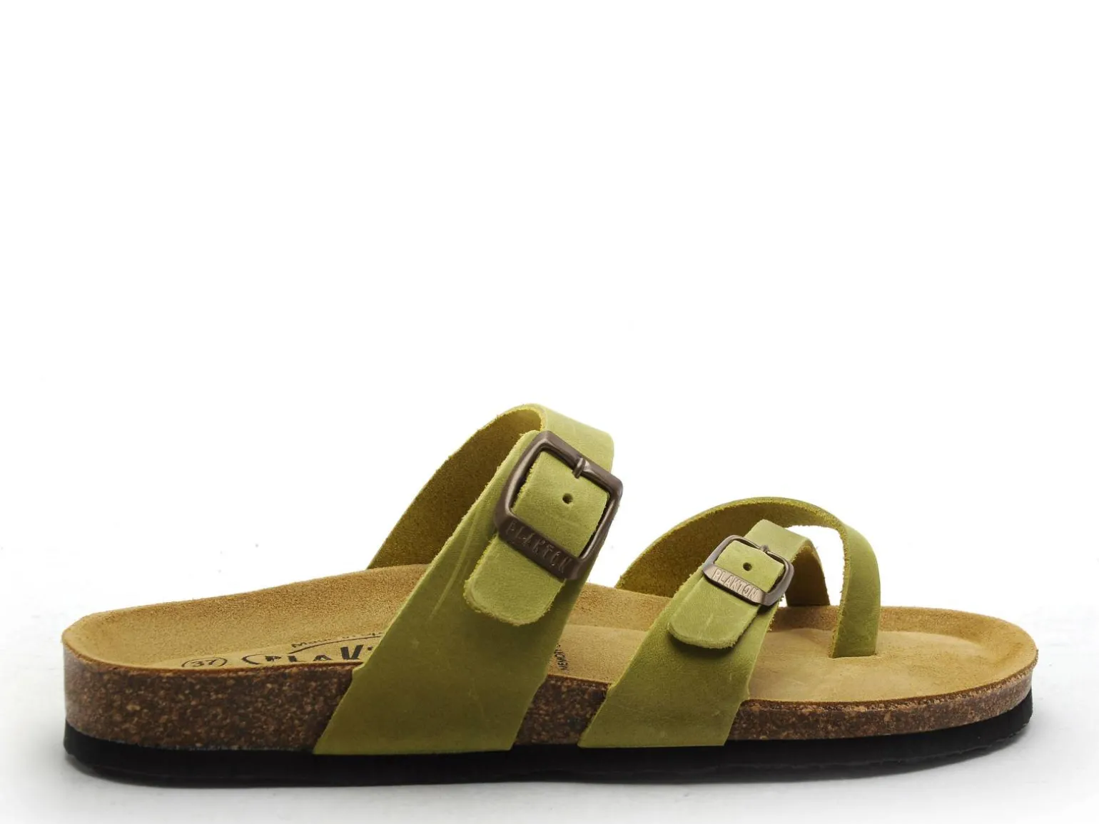 Plakton BOMBAY 181032 Vert Mules et Sabots Plats Femme