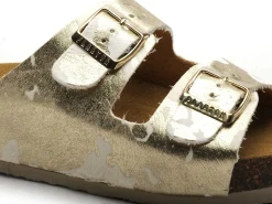 Plakton CP BETA 340010 ANIMAL PRINT Blanc Mules et Sabots Plats Femme