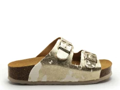 Plakton CP BETA 340010 ANIMAL PRINT Blanc Mules et Sabots Plats Femme