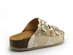 Plakton CP BETA 340010 ANIMAL PRINT Blanc Mules et Sabots Plats Femme