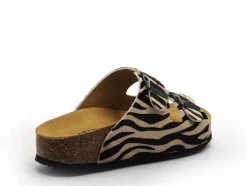 Plakton CP BETA 340010 ANIMAL PRINT Multicolore Mules et Sabots Plats Femme