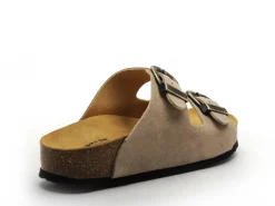 Plakton CP BETA OUEST 340010 Beige Mules et Sabots Plats Femme