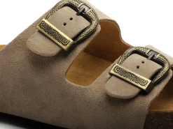 Plakton CP BETA OUEST 340010 Beige Mules et Sabots Plats Femme