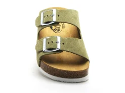 Plakton CP BETA 340010 Vert Mules et Sabots Plats Femme