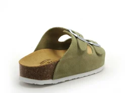 Plakton CP BETA 340010 Vert Mules et Sabots Plats Femme