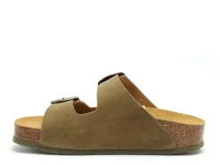 Plakton CP BETAWEST 340010 Kaki Mules et Sabots Plats Femme