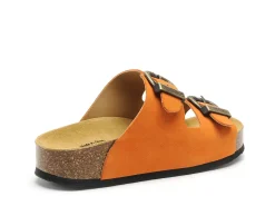 Plakton CP BETAWEST 340010 Orange Mules et Sabots Plats Femme
