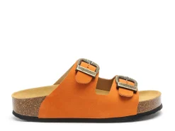 Plakton CP BETAWEST 340010 Orange Mules et Sabots Plats Femme