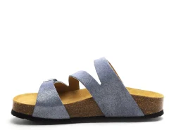 Plakton CP BOLINO 341210 Bleu Mules et Sabots Plats Femme