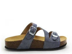 Plakton CP BOLINO 341210 Bleu Mules et Sabots Plats Femme
