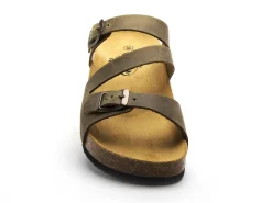 Plakton CP BOLINO 341210 Kaki Mules et Sabots Plats Femme
