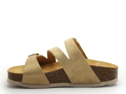 Plakton CP BOLINO 341210 Or Mules et Sabots Plats Femme