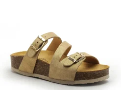 Plakton CP BOLINO 341210 Or Mules et Sabots Plats Femme