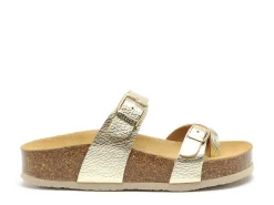 Plakton CP BOMBAY 341032 Or Mules et Sabots Plats Femme