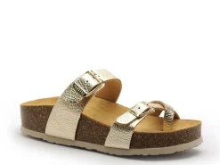Plakton CP BOMBAY 341032 Or Mules et Sabots Plats Femme