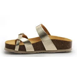 Plakton CP BOMBAY 341032 Or Mules et Sabots Plats Femme