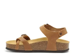 Plakton CP ZOMBA 341016 Marron Sandales Plates Femme