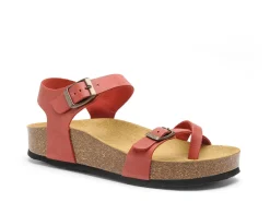 Plakton CP ZOMBA 341016 Rouge Sandales Plates Femme