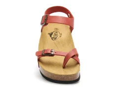 Plakton CP ZOMBA 341016 Rouge Sandales Plates Femme