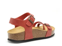 Plakton CP ZOMBA 341016 Rouge Sandales Plates Femme
