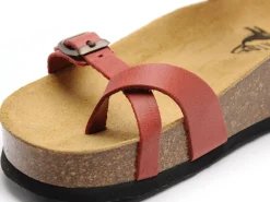 Plakton CP ZOMBA 341016 Rouge Sandales Plates Femme