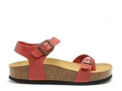 Plakton CP ZOMBA 341016 Rouge Sandales Plates Femme