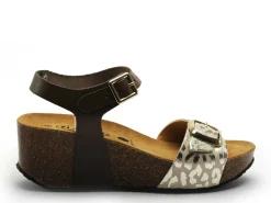 Plakton SO KEEP 876123 Kaki Sandales à Talons Femme