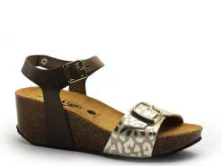 Plakton SO KEEP 876123 Kaki Sandales à Talons Femme
