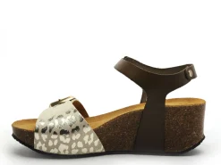 Plakton SO KEEP 876123 Kaki Sandales à Talons Femme