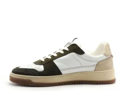 Play One SHARK Kaki Baskets Basses Homme