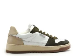 Play One SHARK Kaki Baskets Basses Homme