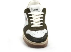 Play One SHARK Kaki Baskets Basses Homme