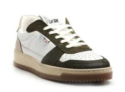 Play One SHARK Kaki Baskets Basses Homme