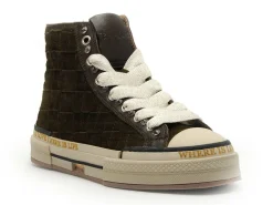 Rebecca white Baskets YZ51 4V5 Kaki Basket Montante Femme