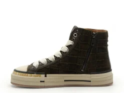 Rebecca white Baskets YZ51 4V5 Kaki Basket Montante Femme