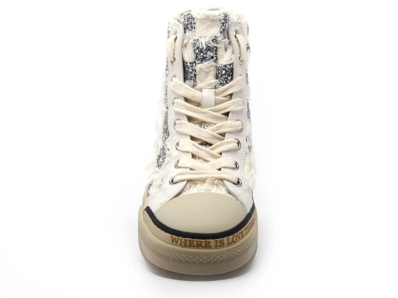 Rebecca white X517 Blanc Basket Montante Femme