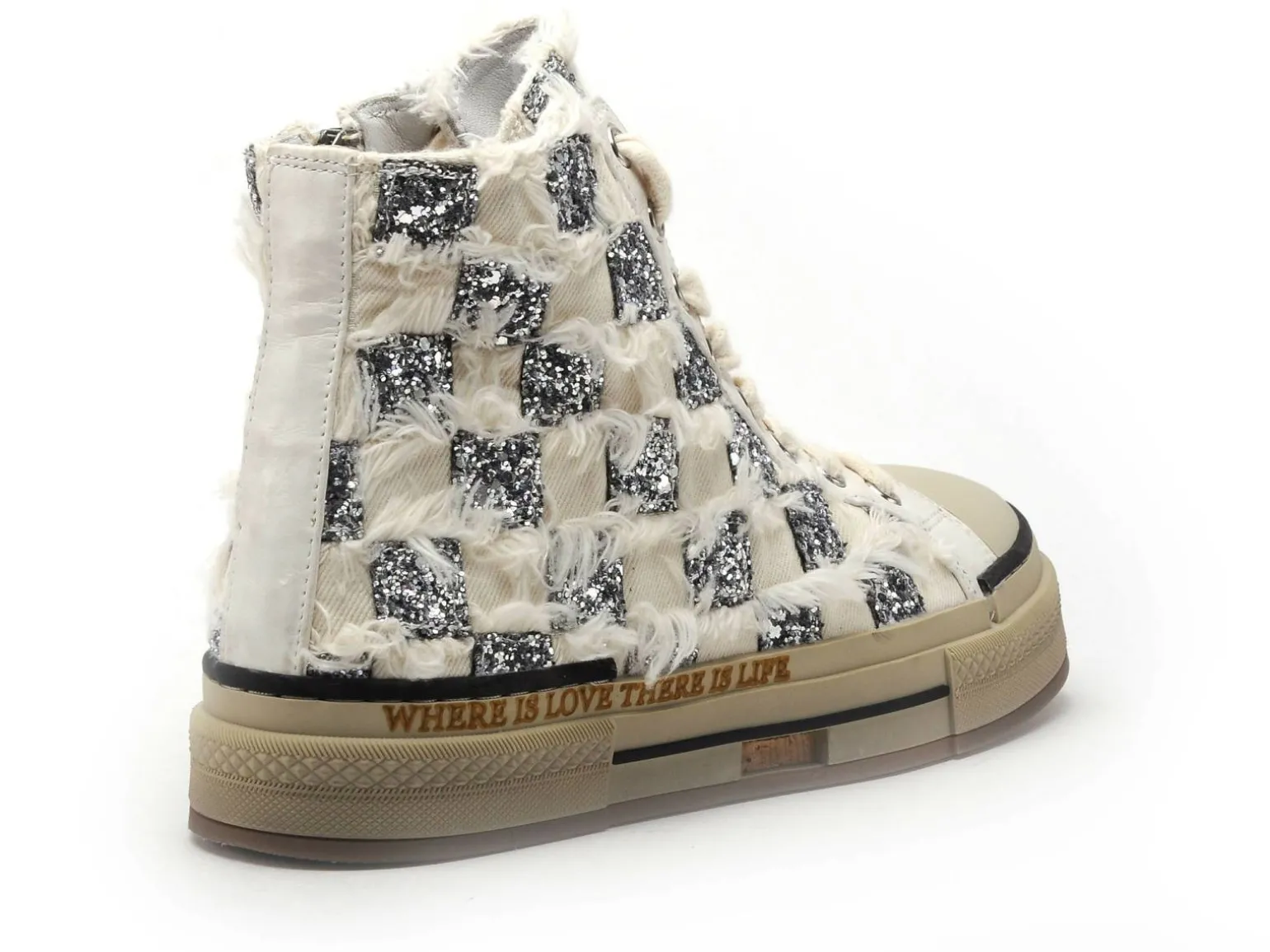 Rebecca white X517 Blanc Basket Montante Femme