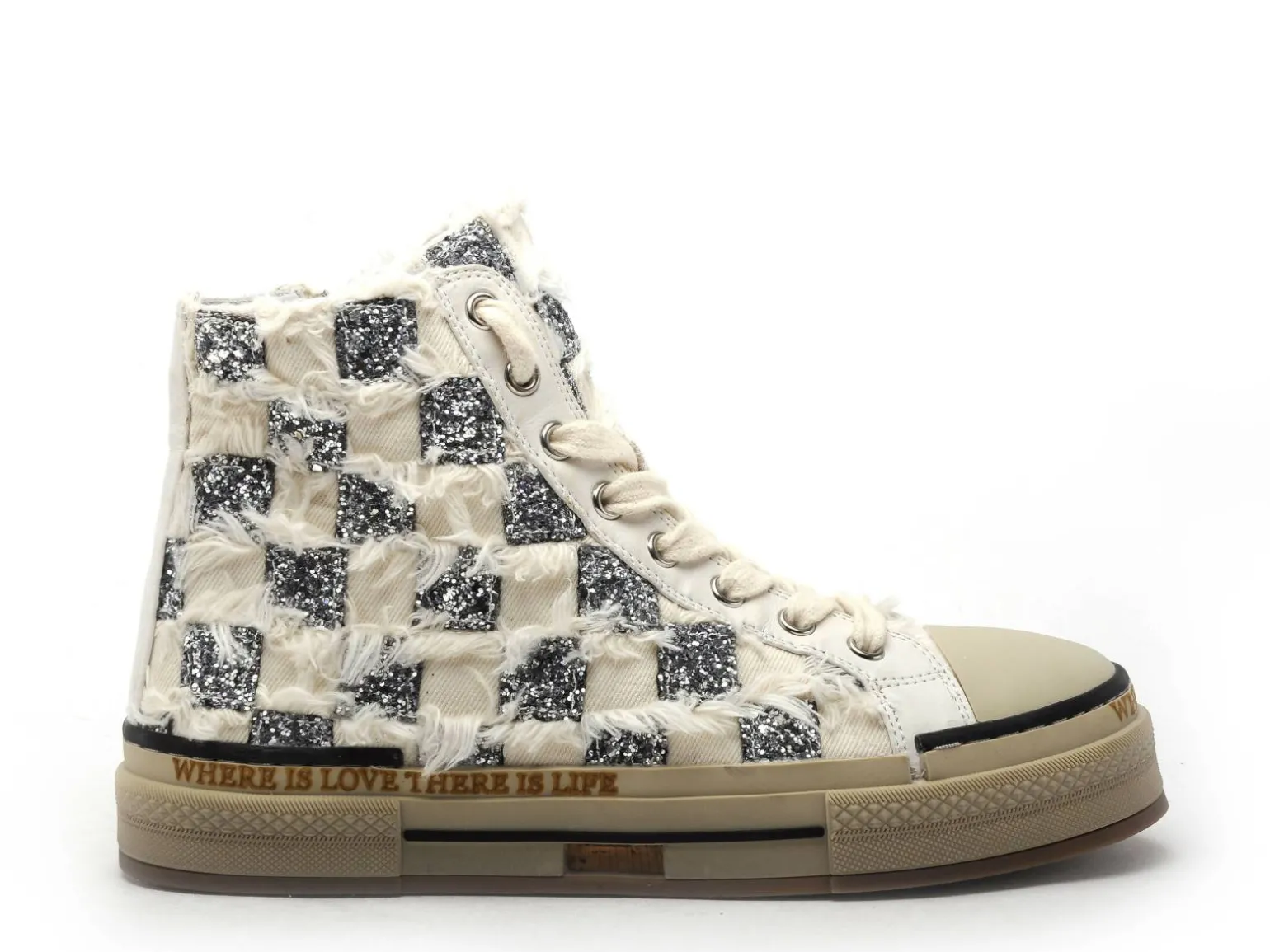 Rebecca white X517 Blanc Basket Montante Femme