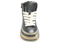 Rebecca white YZ58 3 Noir Boots et Bottines Plates Femme