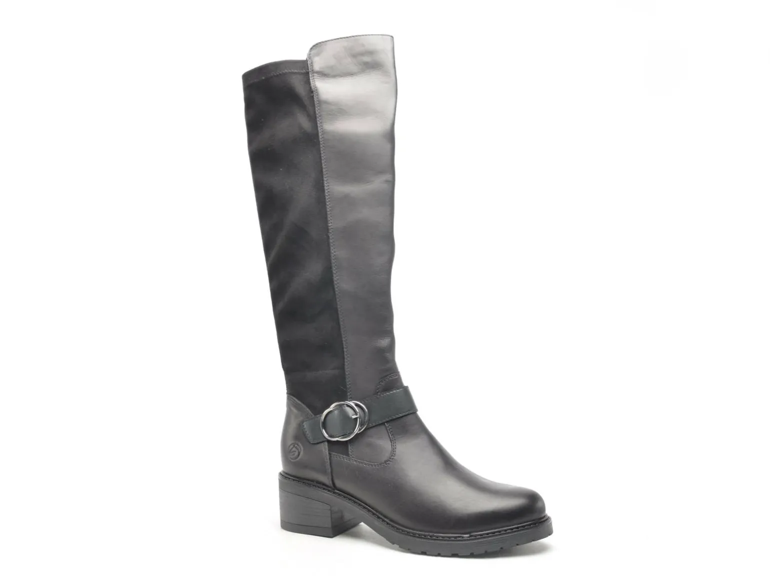 Remonte D1A73 Noir Bottes à Talons Femme