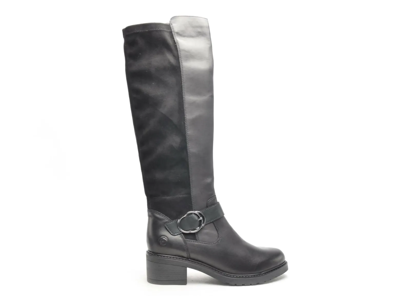 Remonte D1A73 Noir Bottes à Talons Femme