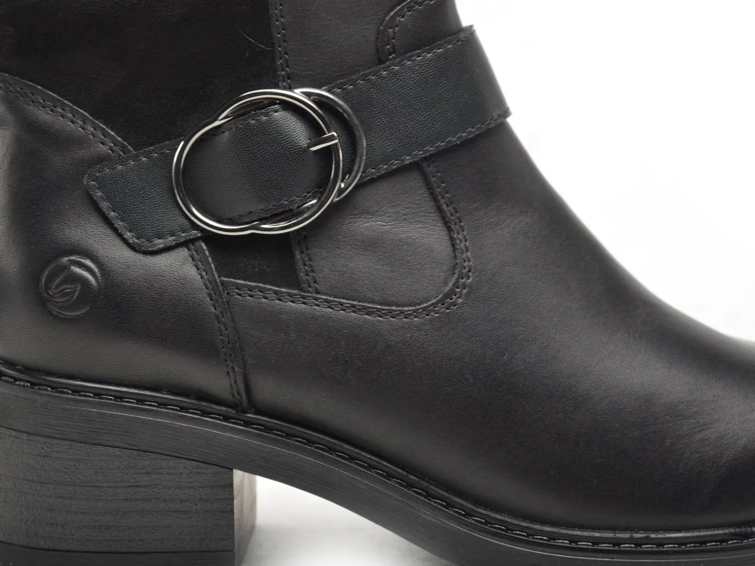 Remonte D1A73 Noir Bottes à Talons Femme