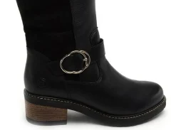 Remonte D1A73 Noir Bottes à Talons Femme