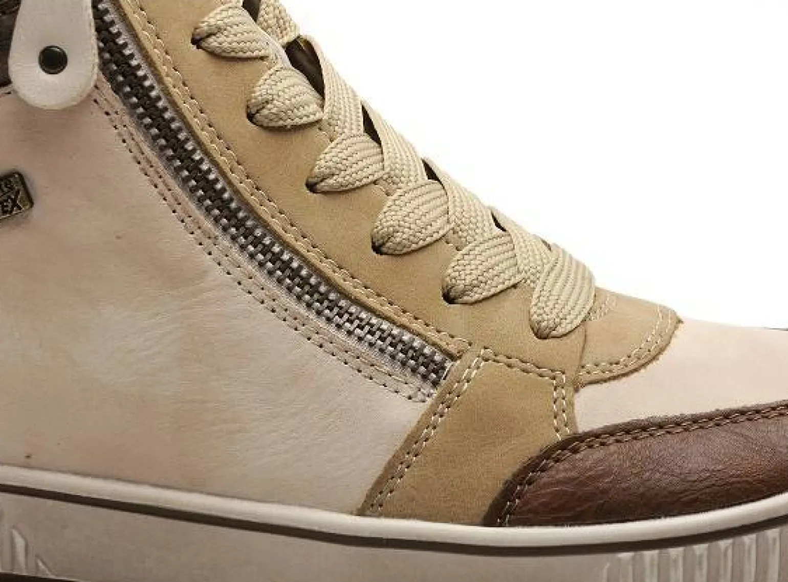 Remonte D0778 Beige Boots et Bottines Plates Femme