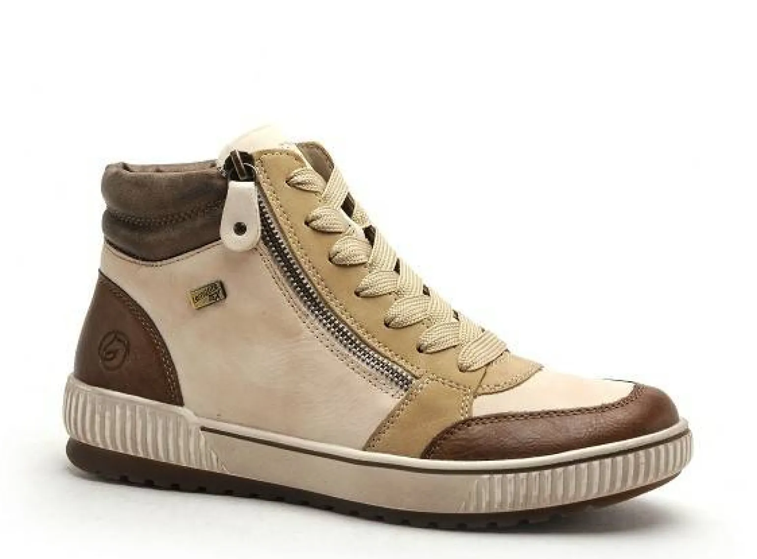 Remonte D0778 Beige Boots et Bottines Plates Femme