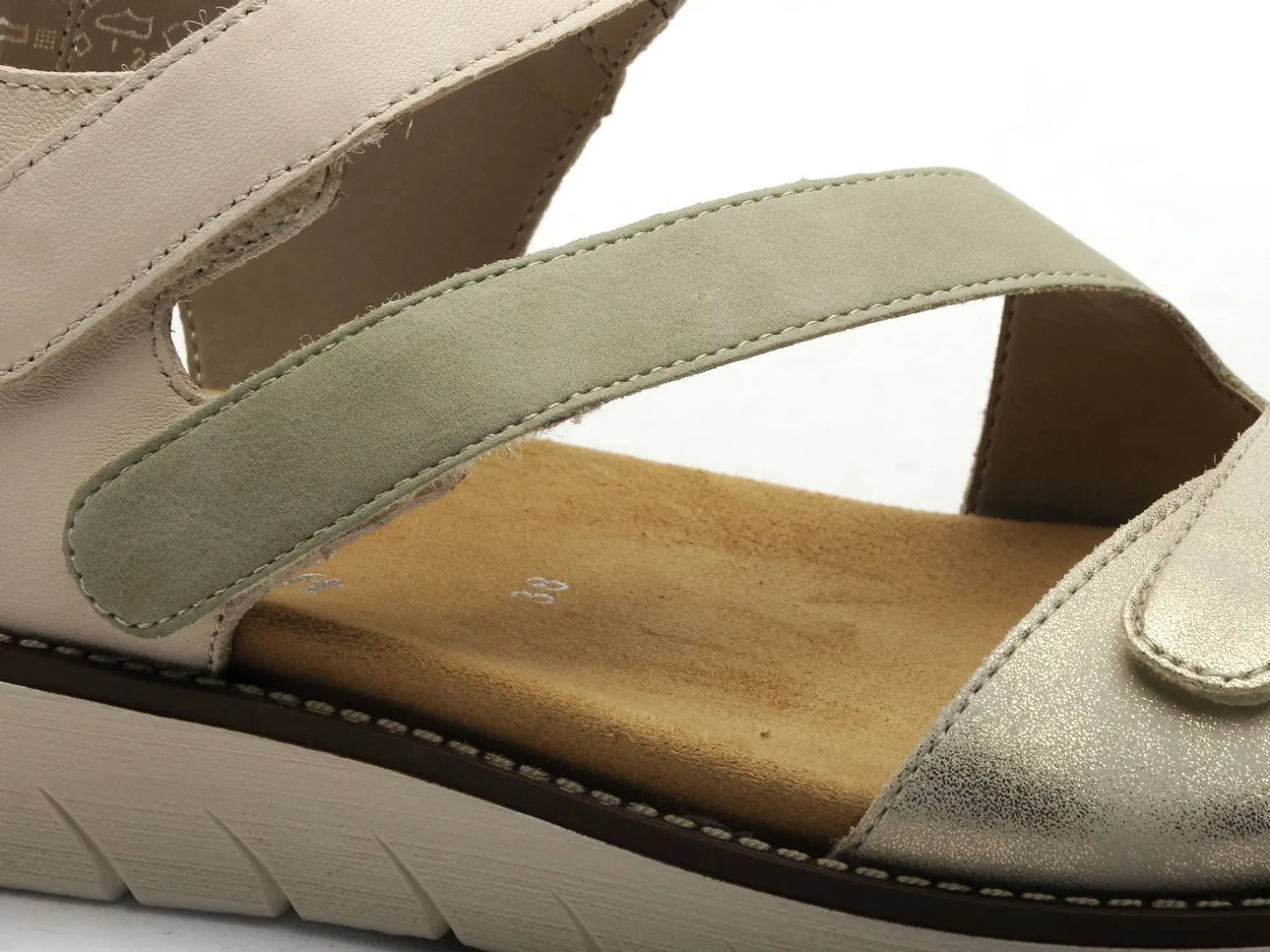 Remonte D2050 Beige Sandales à Talons Femme