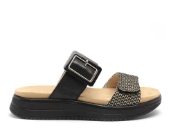 Remonte D1J61 Noir Mules et Sabots à Talons Femme